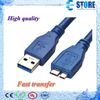 High quality Super Speed Micro USB 3.0 Data Cable for Samsung Note3 & External HDD, free shipping wu