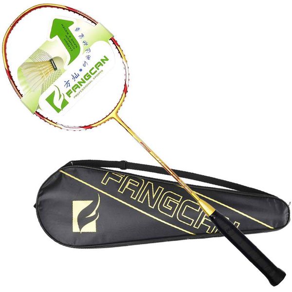 FANGCAN N90 Professional Carbon Fiber Badminton Racket Gold with Case FANGCAN N90 Professional Carbon Fiber Badminton Racket Gold with Case