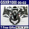 2000年から2002年のモトボディキットスズキGSX -R1000 K2ホワイトブルーフェアリングキットGSXR1000 00 01 02 GSXR 1000フェアリングボディワークDS64
