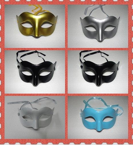 Lägsta priser Mens Mask Halloween Masquerade Masks Mardi Gras Venetian Dance Party Ansikte Masken Blandad färg