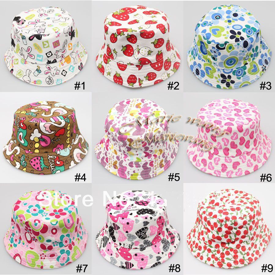 bucket hats for baby girl