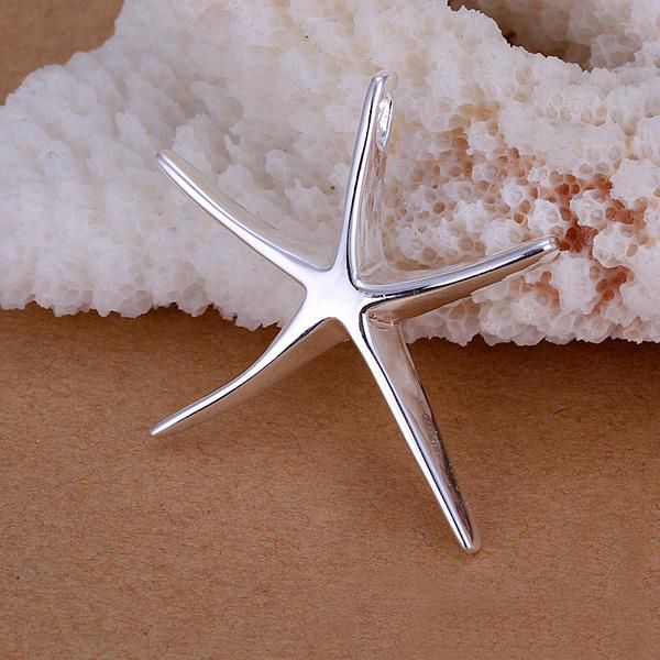

New arrival Fashion Jewelry 925 Sterling Silver Necklaces Charms Pendant Big Starfish Pendant 20PCS/Lot Hot Sale Free Shipping, Bronze;silver