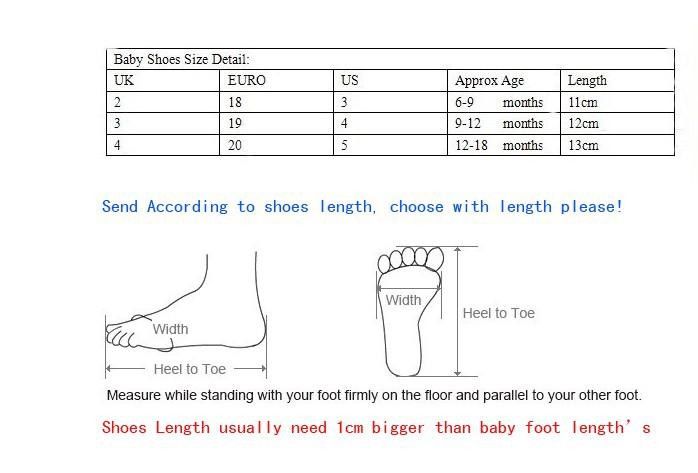 13cm baby shoe size