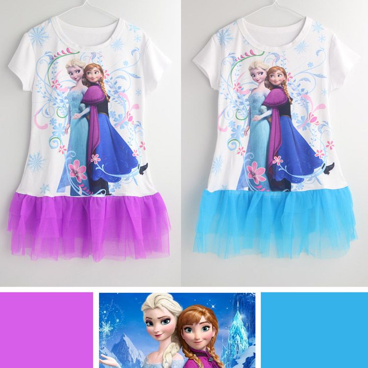 Frozen Anna Elsa Princess Sofia Clothes Frozen Dress Children Girls ...