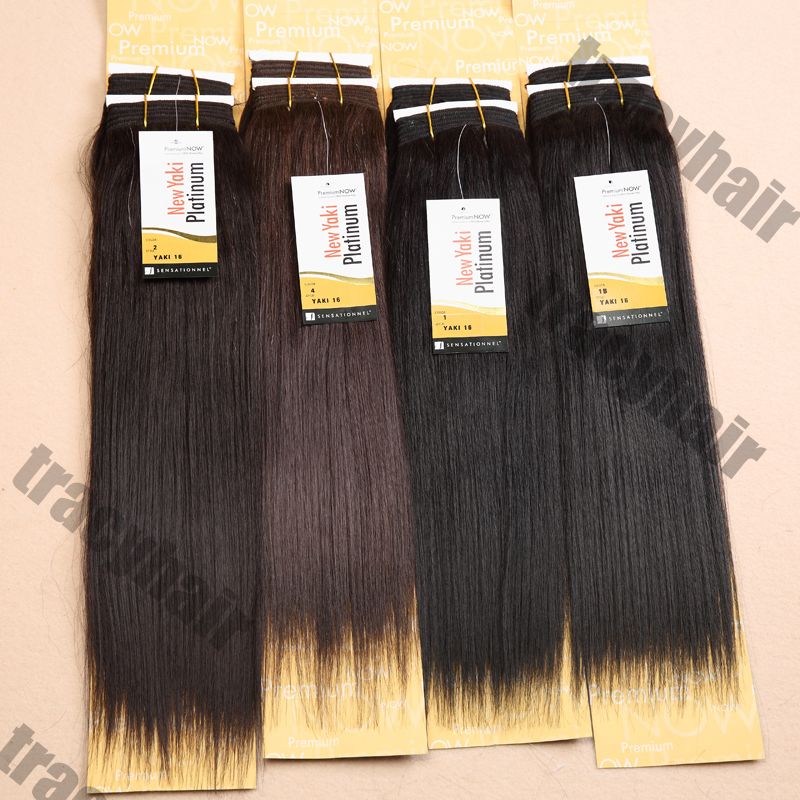 SENSATIONNEL Premium Now Hair Platinum YAKI WAVE 161820 22Human Hair