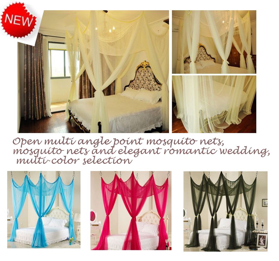 Luxurious Court Mosquito Net,Large Bed Canopy,Multiple Color Choices