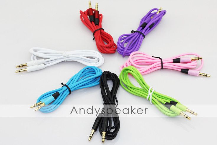 AUX -kabel Auxiliary Cable 3,5 mm hane till hane O -kabel 1,2 m stereo -bilförlängningskabel för digital enhet 100 st/UP1663088