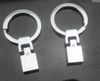Partihandel 50st / mycket 8mm nyckelkedja låsanslutning charm nyckelringar DIY Tillbehör Passar till 8mm läderbälte