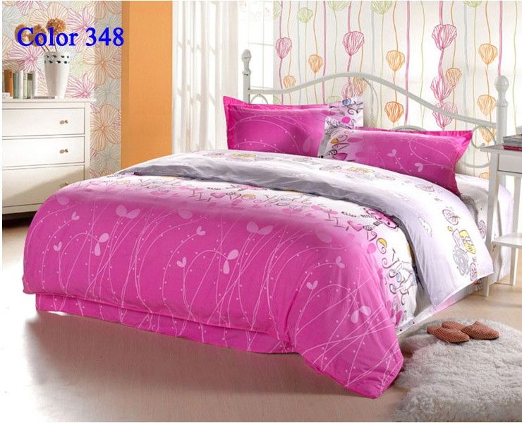 Discount Pink Bedding Set Cheap Bedclothes Bedspread Bed Set Bedcover Bedlinen Bedding Diamond