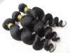 Brésilien humain vierge remy vague lâche trame de cheveux naturel noir non transformé bébé doux ondulés extensions de cheveux 100g/bundle