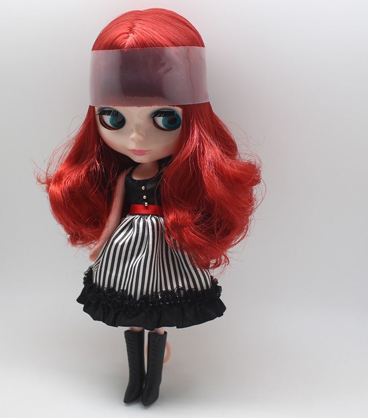 blythe doll red hair