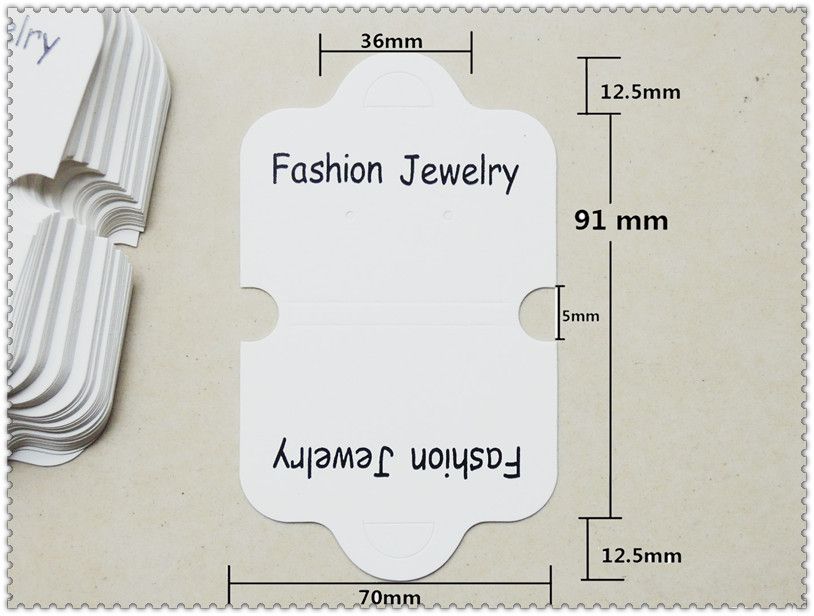 Специальный картон цвета слоновой кости, белый картон, модные ювелирные изделия, ожерелье, упаковка, бирки, витрина, витрина для серег, этикетка, висит2167509