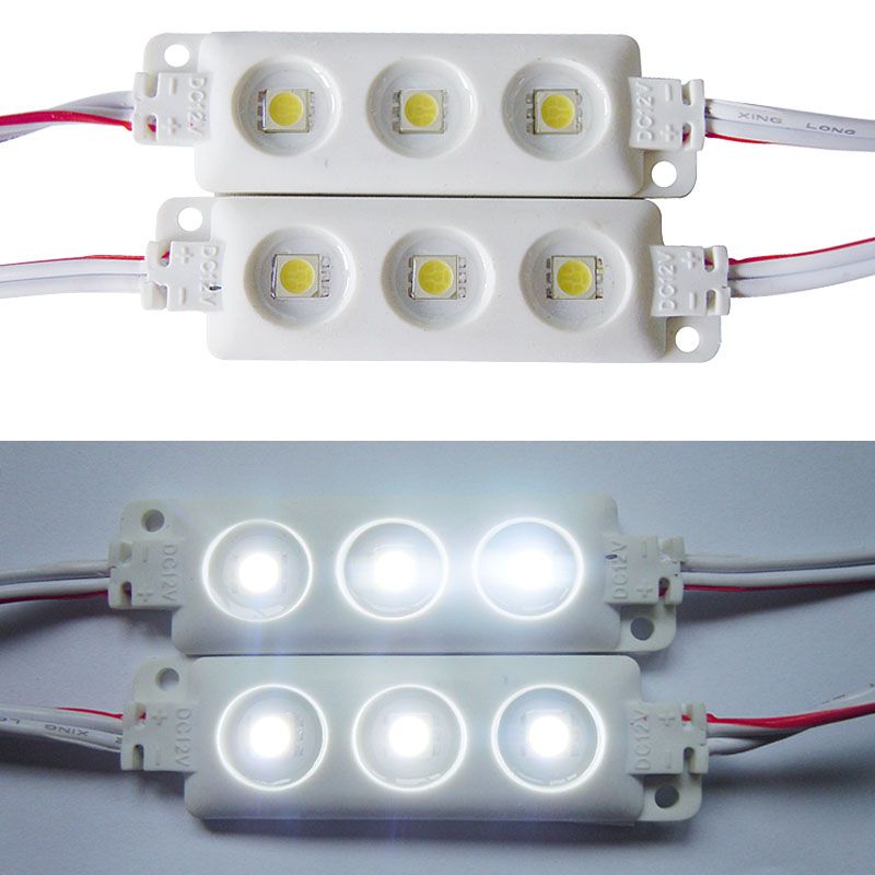 5630 5050 SMD 3 / 4 LEDs Module Signboard Light Waterproof White Light 12V Led Light