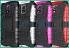 Robot Hybrid Case for I9600 Heavy Duty Durable TPU PC rubber cover Cases For Samsung Galaxy S5 i9600 with holder