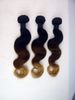 Blond noir blond # 1b / # 4 / # 27 Ombre cheveux péruviens tissage vague de corps ombre extensions de cheveux vierge péruvienne OMBRE HAIR ombre vierge trame de cheveux