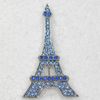 12pcs/lot comerciano il pendente all'ingrosso C326 del Brooch di Pin del costume dei Brooches della Torre Eiffel del Rhinestone di cristallo