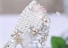 Gorgeous Bride Wedding Crystal Evening Dress Shoes High heel Bridal Shoes Party Prom Dress Shoes for Woman Free Shipping