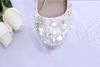 Gorgeous Bride Wedding Crystal Evening Dress Shoes High heel Bridal Shoes Party Prom Dress Shoes for Woman Free Shipping