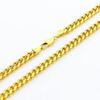 Collar único de los hombres 24 K chapado en oro de la joyería El más nuevo estilo 6.5 mm de ancho Curb collar de cadena de los hombres 52 cm 1pcs venta caliente de la manera