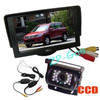Wholesale Wireless LED IR CCD Reversing Backup Camera Waterproof quot LCD Monitor Car Rear View Kit
