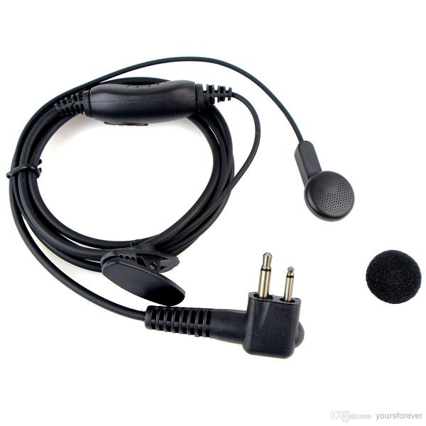 

Новый 2-контактный PTT / VOX переключатель гарнитура Walkie Talkie наушник для Радио Motorola CLS