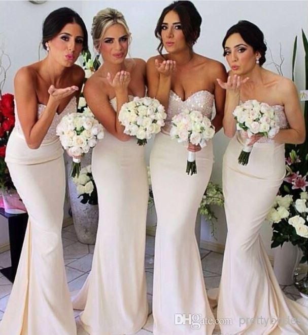 2014 Hot Sale Sheer Bridesmaid Dresses For Wedding Party Illusion Back ...