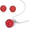 10Pcslot 10mm crystal clay disco bead Rhinestone Set necklace studs earrings drop jewelry set 9760239