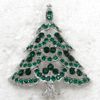 Toptan Moda Broş Rhinestone Noel ağacı Pin Noel Hediye C101666 broş