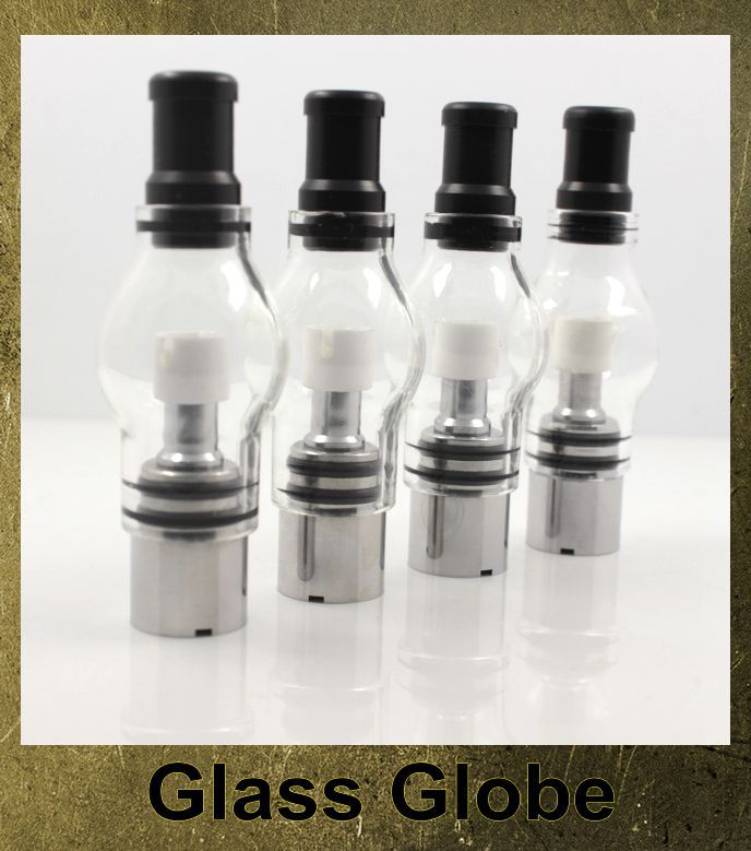 510 Thread Tank Glass Globe Atomizer Dry Herb Atomizer Wax Vaporizer