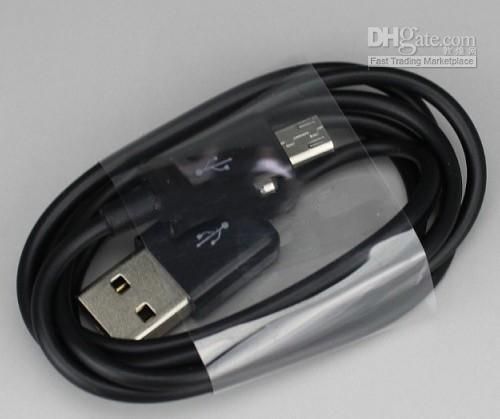 Wholesale - DHL Free Micro 2.0 usb mobile phone data cable charge line for Samsung Galaxy S3 S4 HTC LG 3FT 1m