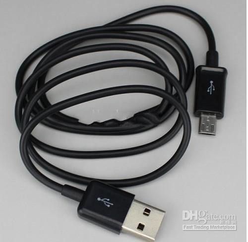 Wholesale - DHL Free Micro 2.0 usb mobile phone data cable charge line for Samsung Galaxy S3 S4 HTC LG 3FT 1m