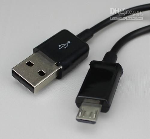 الجملة-DHL مجانا Micro 2.0 usb الهاتف المحمول البيانات خط رسوم كابل ل Samsung Galaxy S3 S4 HTC LG 3FT 1m