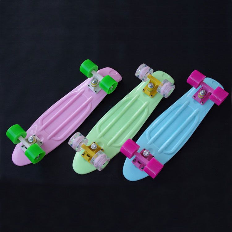 DIY Pastel Color Penny Style Skateboard 22 Complete Backpack Mini