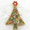 Toptan Noel Broş Rhinestone Noel ağacı Pin broş Takı Hediye C101682