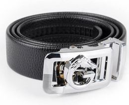 Amazing Cheap Men Leather Belts Horse Head Alloy Belt Fastener A precious Gift free shipping