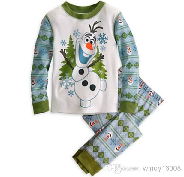 2019 Wholesale Frozen Olaf Pajamas Frozen Pajamas Kids Sets Olaf Long