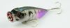 Hengjia 100pcs 6 färger Popper Fishing Lures 6.5cm 9.2g Top vatten Popper Plast Hårdbete Två krokar (PO011)