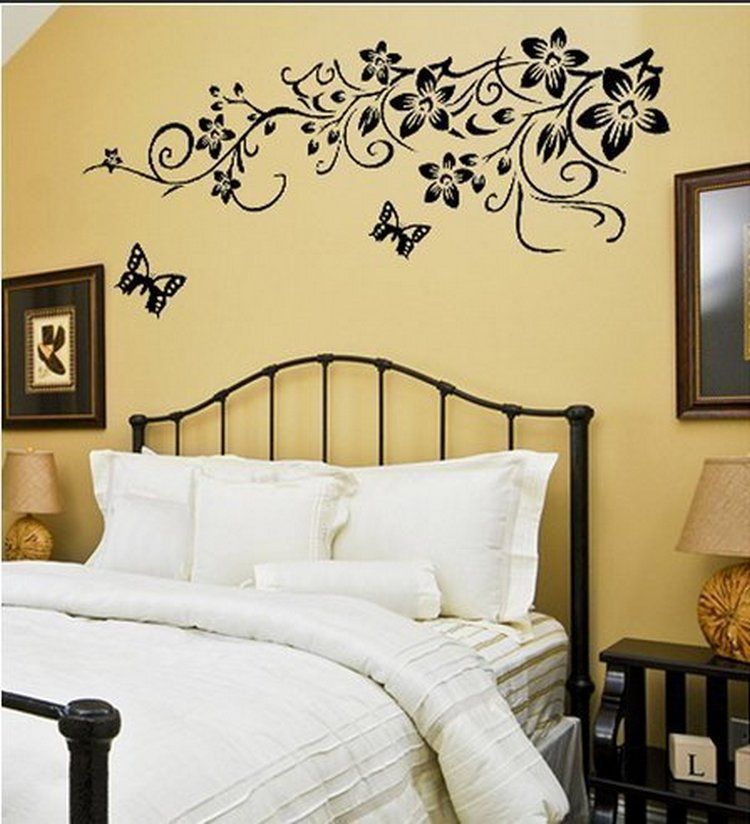 Modern Lily Flower Floral Wall Sticker Living Room Removable Art Decals Decor