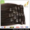 Modne Human Hair Class On Hair Extensions Natural Virgin Human Hair # 2 Color Straight 20inch 100g / Set Bellahair