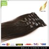 Modne Human Hair Class On Hair Extensions Natural Virgin Human Hair # 2 Color Straight 20inch 100g / Set Bellahair