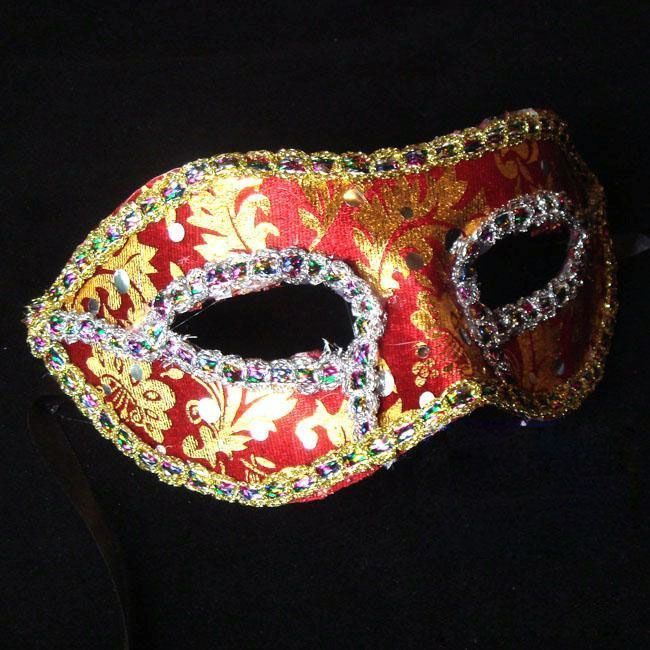 Nueva máscara Mujeres Sexy Hallowmas Máscara veneciana Máscaras de la mascarada Luz plateado máscara Ball Party exquisito hombre regalo de Navidad 20 unids / lote