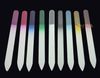 Glasspikfiler Slitstark Crystal File Nail Buffer Nail Care 5.5 "/ 14cm Färgglada Fri frakt # NF014