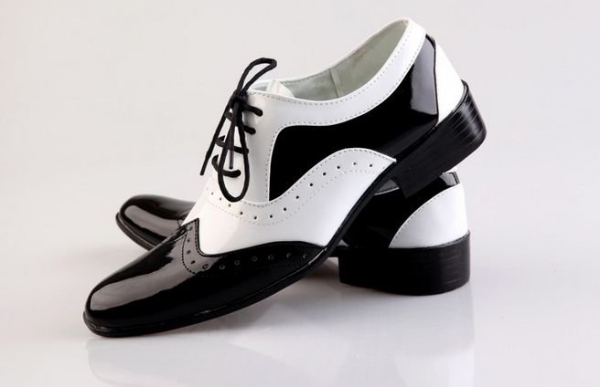 black and white wedding shoes