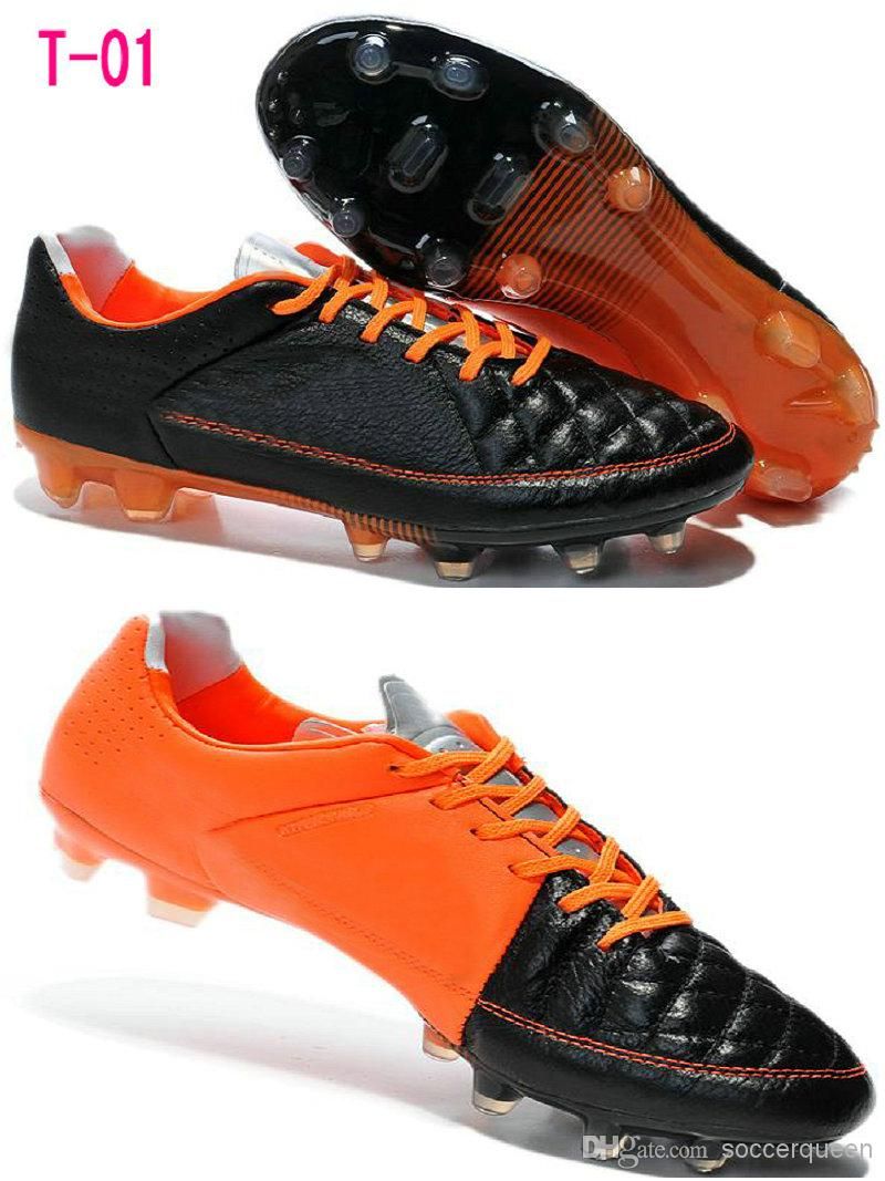 2019 Brand Really Leather Soccer Shoes Men Outdoor Elite Cleats 2014