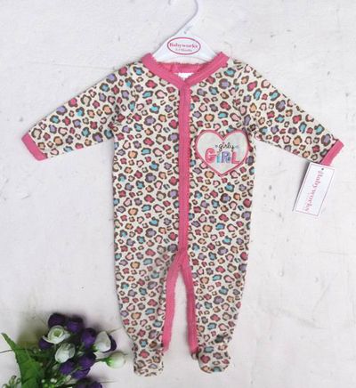 100% Bawełniane Body Romper Romper PJS Outfits Sleeper 24 Sztuk / partia