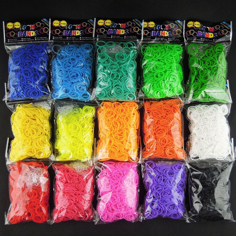Better Quality Loom Bands Looms Colar Rubber Bands Loom Bracelets 600