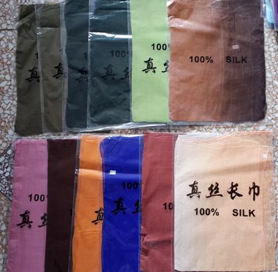 spring summr solid plain silk blend scarves scarf neckscarf mixed coor 140*50cm #3487