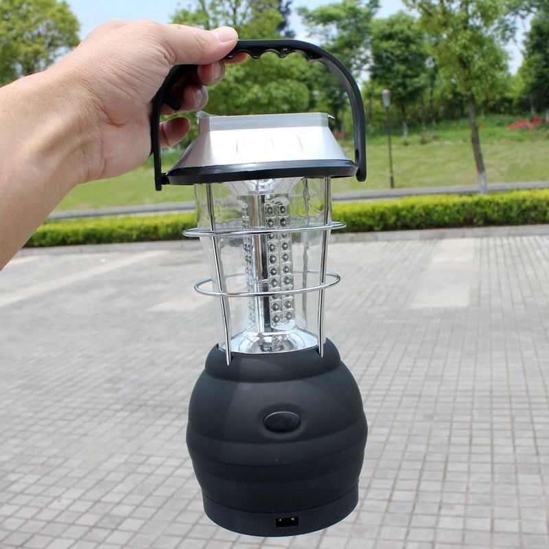 Led Portable Lanterns Outdoor Solar Camping Lantern 36 Lamp Hand Rechargeable Light Decorative