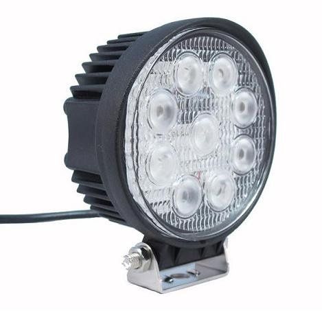 4 pçs 4quot polegada branco 4x4 suv trator trem ônibus spotflood 27w led luz de trabalho offroad nevoeiro luzes de trabalho lâmpadas headlig8065921