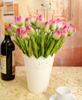 100p 34cm PU Real Touch Simulación artificial Tulipanes Tulip Flower Wedding Ramos de novia Flores decorativas Varios colores disponibles